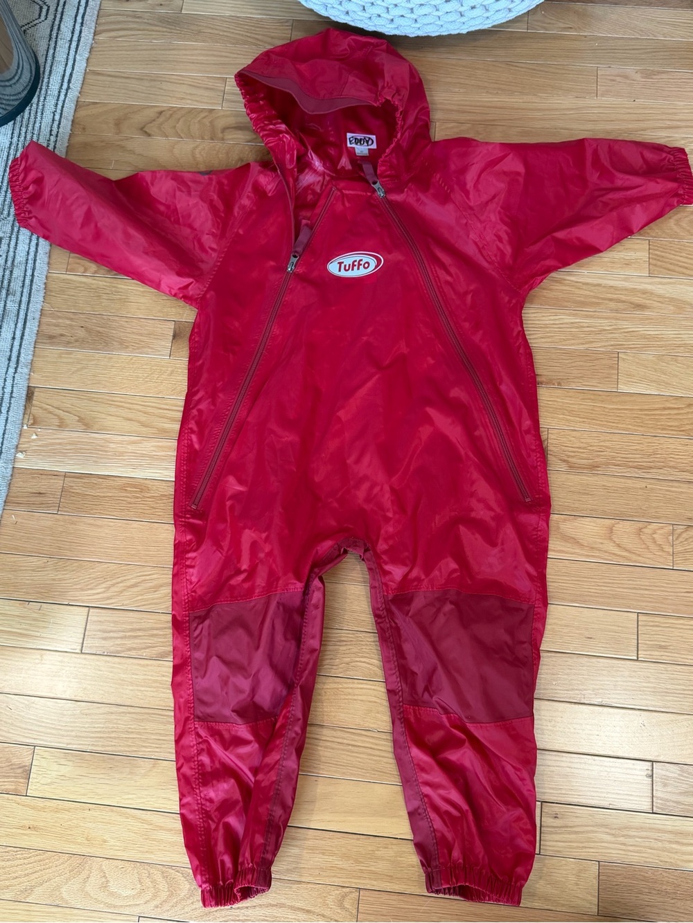 Tuffo Kids' Red Waterproof Raincover Jacket with Hood